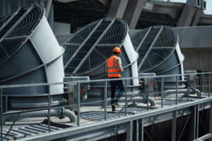 Cooling tower and employee