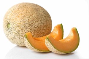 Cantaloupe cut
