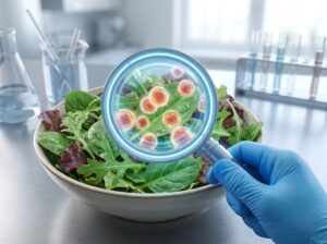 Testing Salad for Cyclosporiasis Parasite Contamination in Lab