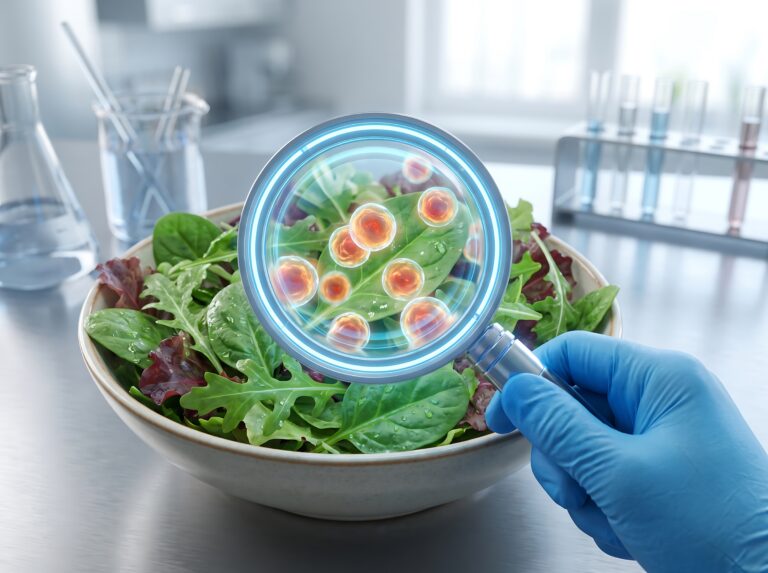 Testing Salad for Cyclosporiasis Parasite Contamination in Lab